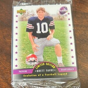 BRETT FAVRE 2007 UPPER DECK LIMITED EDITION COMPLETE 6 CARD PRILOSEC OTC SET